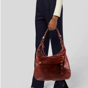 Frye Leather Shoulder Hobo Bag